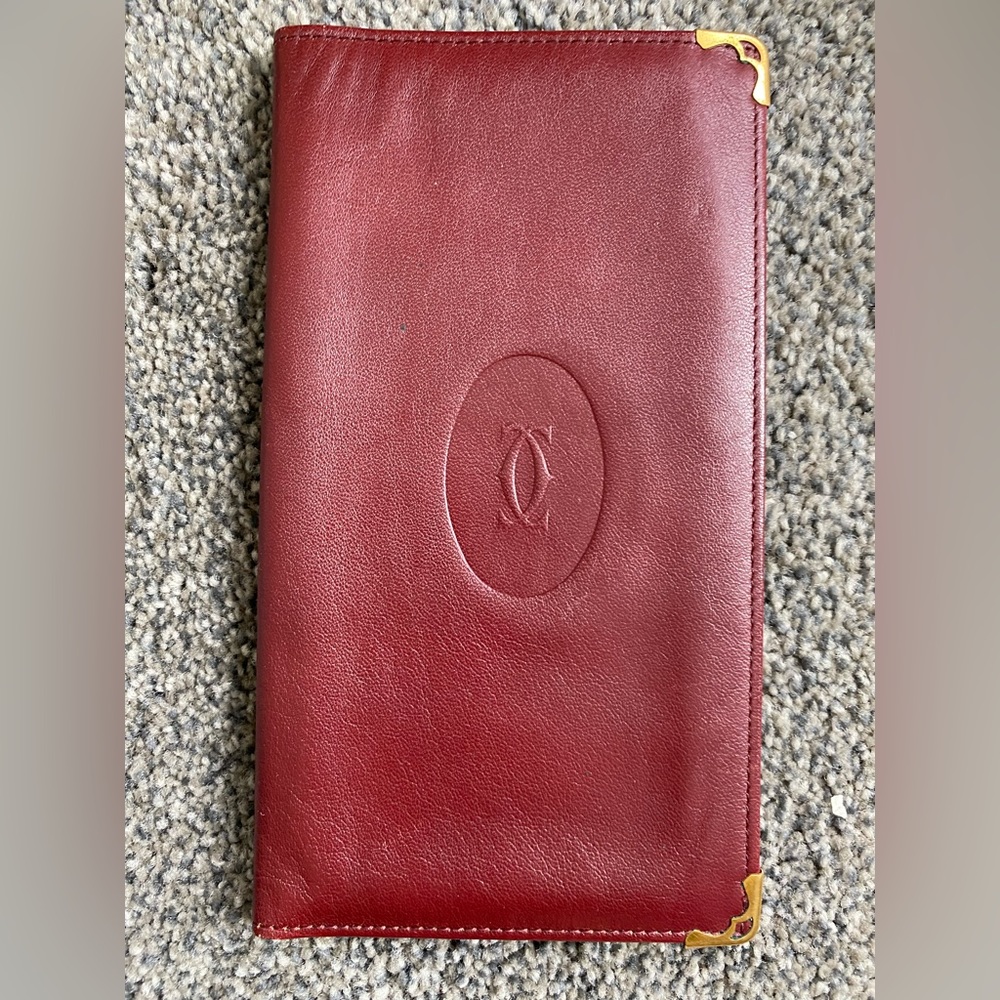 Cartier wallet with dust protector and box